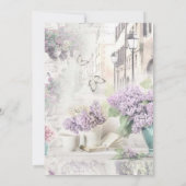 Nieuw hoofdstuk Begin Lavender Tea Brunch Baby sho Kaart (Achterkant)