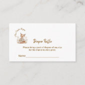 Nieuw hoofdstuk begint Baby Fox Luier Raffle Ticke Informatiekaartje (Voorkant)