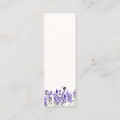 Nieuw hoofdstuk begint Baby shower Bladwijzer Favo Mini Visitekaartje (Achterkant)