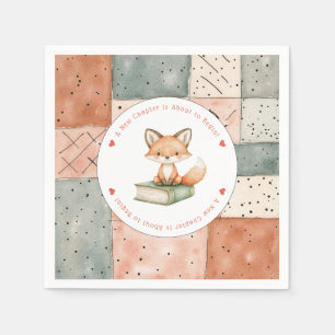 Nieuw hoofdstuk begint Baby shower Storybook Servet