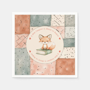 Nieuw hoofdstuk begint Baby shower Storybook Servet