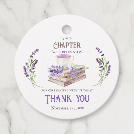 Nieuw Hoofdstuk Begint Binnenkort Lavendel Boeken  Bedankjes Labels (Voorkant)