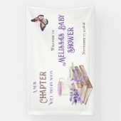 Nieuw Hoofdstuk Begint Binnenkort Lavendel Boeken Spandoek (Verticaal)