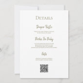 Nieuw hoofdstuk begint boek Baby shower QR-code Kaart (Achterkant)