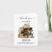 Nieuw Hoofdstuk Begint Boek Bruidsmeisjesfeest Bedankkaart (Voorkant)