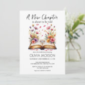 Nieuw hoofdstuk begint boek en ring Vrijgezellenfe Kaart (Staand voorkant)