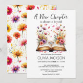 Nieuw hoofdstuk begint boek en ring Vrijgezellenfe Kaart (Voorkant / Achterkant)