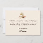 Nieuw Hoofdstuk Begint Bruidsfeest Bedankkaart (Achterkant)