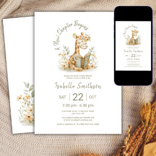 Nieuw hoofdstuk begint Giraffe Storybook Baby show Kaart