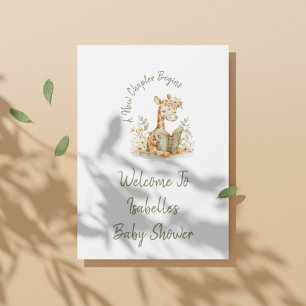 Nieuw Hoofdstuk Begint Giraffe Verhalenboek Baby W Perfect Poster