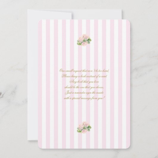 Nieuw hoofdstuk begint met Baby shower Girl Kaart (Achterkant)