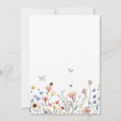 Nieuw hoofdstuk begint met Baby shower Kaart (Achterkant)