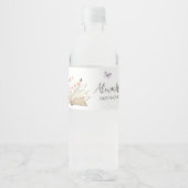 Nieuw hoofdstuk begint met Baby shower Waterfles Etiket (Voorkant)