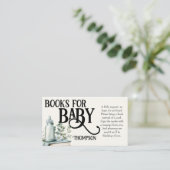 Nieuw hoofdstuk begint met Baby shower Wildflower Informatiekaartje (Staand voorkant)