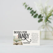 Nieuw hoofdstuk begint met Baby shower  Wildflower Informatiekaartje (Staand voorkant)