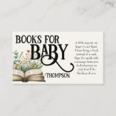 Nieuw hoofdstuk begint met Baby shower  Wildflower Informatiekaartje (Voorkant)