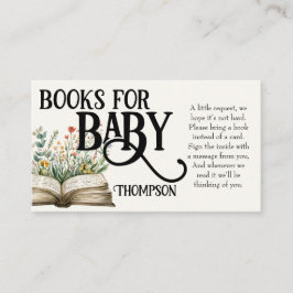 Nieuw hoofdstuk begint met Baby shower  Wildflower Informatiekaartje