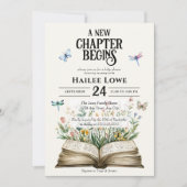 Nieuw hoofdstuk begint met Baby shower  Wildflower Kaart (Voorkant)