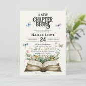 Nieuw hoofdstuk begint met Baby shower  Wildflower Kaart (Staand voorkant)