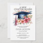 Nieuw hoofdstuk begint uitnodiging voor afstudeerf (Voorkant)