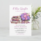 Nieuw hoofdstuk begint uitnodiging voor bruidsdouc (Staand voorkant)