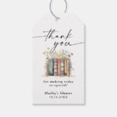 Nieuw hoofdstuk begint Wildflower Baby shower Cadeaulabel (Voorkant)