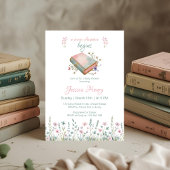  nieuw hoofdstuk begint Wildflower Baby shower Kaart