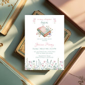  nieuw hoofdstuk begint Wildflower Baby shower Kaart