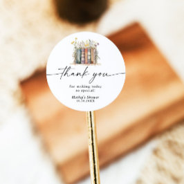 Nieuw Hoofdstuk Begint Wildflower Bruidsmeisjesfee Ronde Sticker