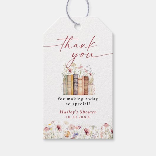 Nieuw hoofdstuk begint Wildflower Vrijgezellenfees Cadeaulabel (Voorkant)