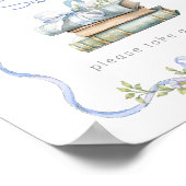 Nieuw hoofdstuk Blauwe boog Baby's zijn lief Poster (Hoek)