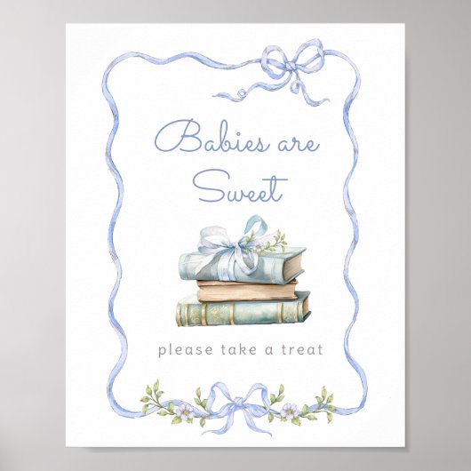 Nieuw hoofdstuk Blauwe boog Baby's zijn lief Poster (Voorkant)