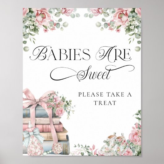 Nieuw hoofdstuk Bloembaby's zijn zoet Neem een tra Poster (Voorkant)