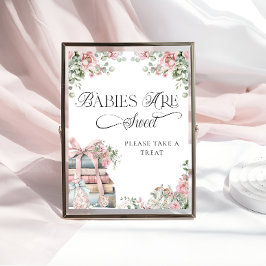 Nieuw hoofdstuk Bloembaby's zijn zoet Neem een tra Poster