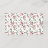 Nieuw hoofdstuk Bloemen Baby shower Boeken voor Ba Informatiekaartje (Achterkant)