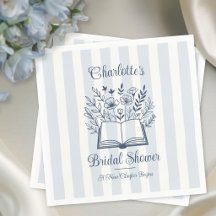 Nieuw Hoofdstuk Bloemen Blauw Schrift Bruidsdouche