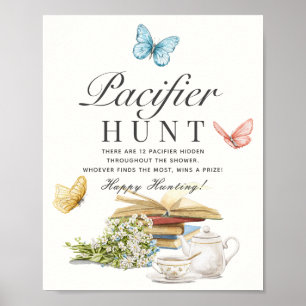 Nieuw Hoofdstuk Boek Baby shower Spel Fopspeen Hun Poster