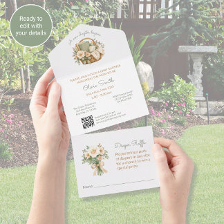 Nieuw Hoofdstuk Boek Baby Shower Uitnodiging Alles