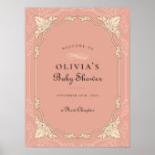Nieuw Hoofdstuk Boek Bibliotheek Baby shower Welko Poster (Voorkant)