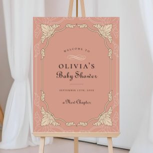 Nieuw Hoofdstuk Boek Bibliotheek Baby shower Welko Poster