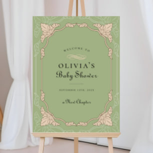 Nieuw Hoofdstuk Boek Bibliotheek Baby shower Welko Poster