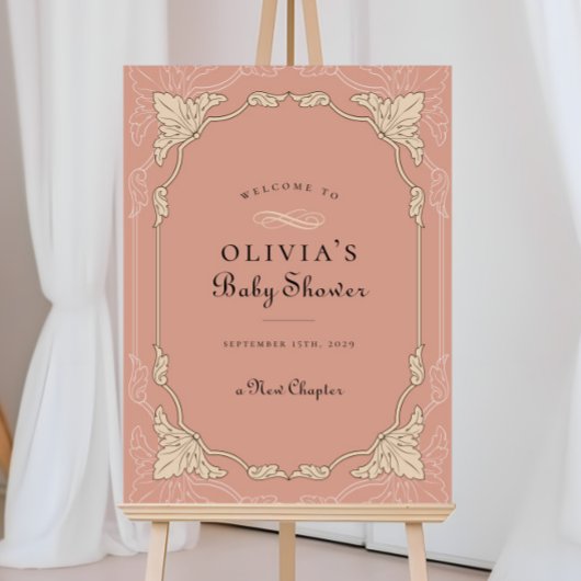 Nieuw Hoofdstuk Boek Bibliotheek Baby shower Welko Poster