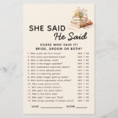 Nieuw hoofdstuk boek Hij zei dat ze zei bruids spe (Voorkant)