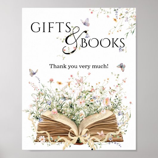 Nieuw Hoofdstuk Boek Thema Wildflower Gift & Boek Poster (Voorkant)