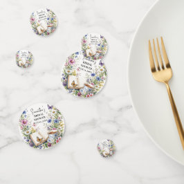 Nieuw Hoofdstuk Boek Vlinder Bloem Bruidsdiner Confetti