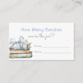 Nieuw hoofdstuk Hoeveel snoepjes wildflower Informatiekaartje (Voorkant)