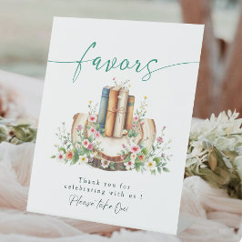 Nieuw Hoofdstuk Liefhebber Boek Favorieten Bruilof Reclamebord Met Voetstuk