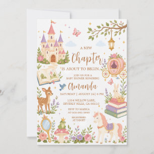 Nieuw Hoofdstuk Meisje Sprookjesboek Baby Shower U Kaart