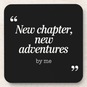 Nieuw hoofdstuk, nieuw avonturen ontwerp door mij bier onderzetter