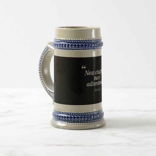 Nieuw hoofdstuk, nieuw avonturen ontwerp door mij bierpul (Voorkant links)